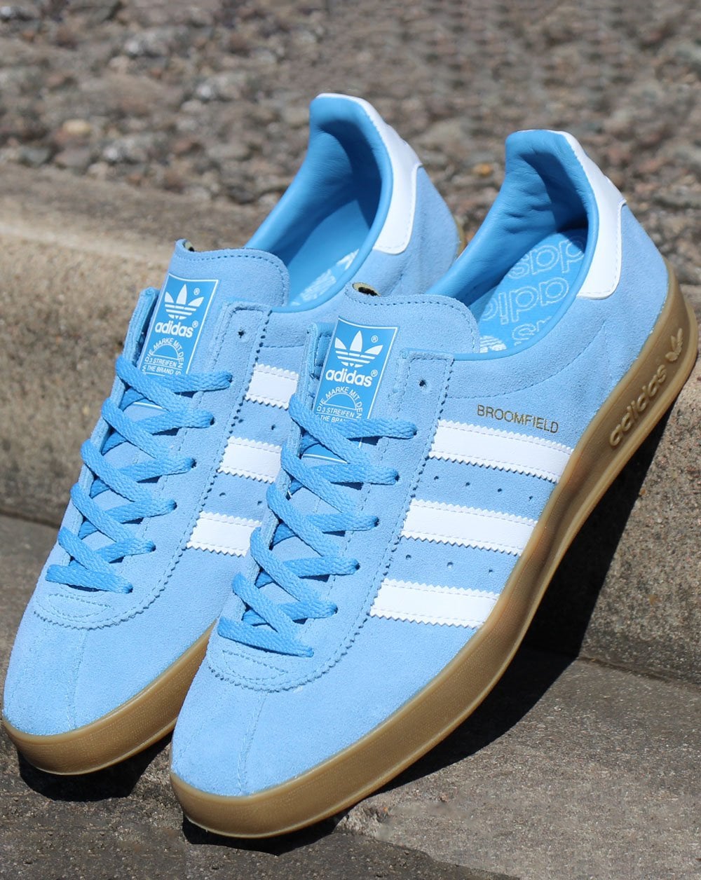 Adidas Broomfield Trainers Light Bluewhite 80s Casual Classics 0401