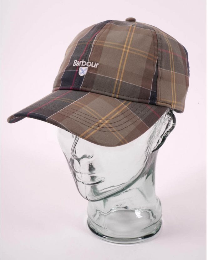 barbour tartan wax sports cap