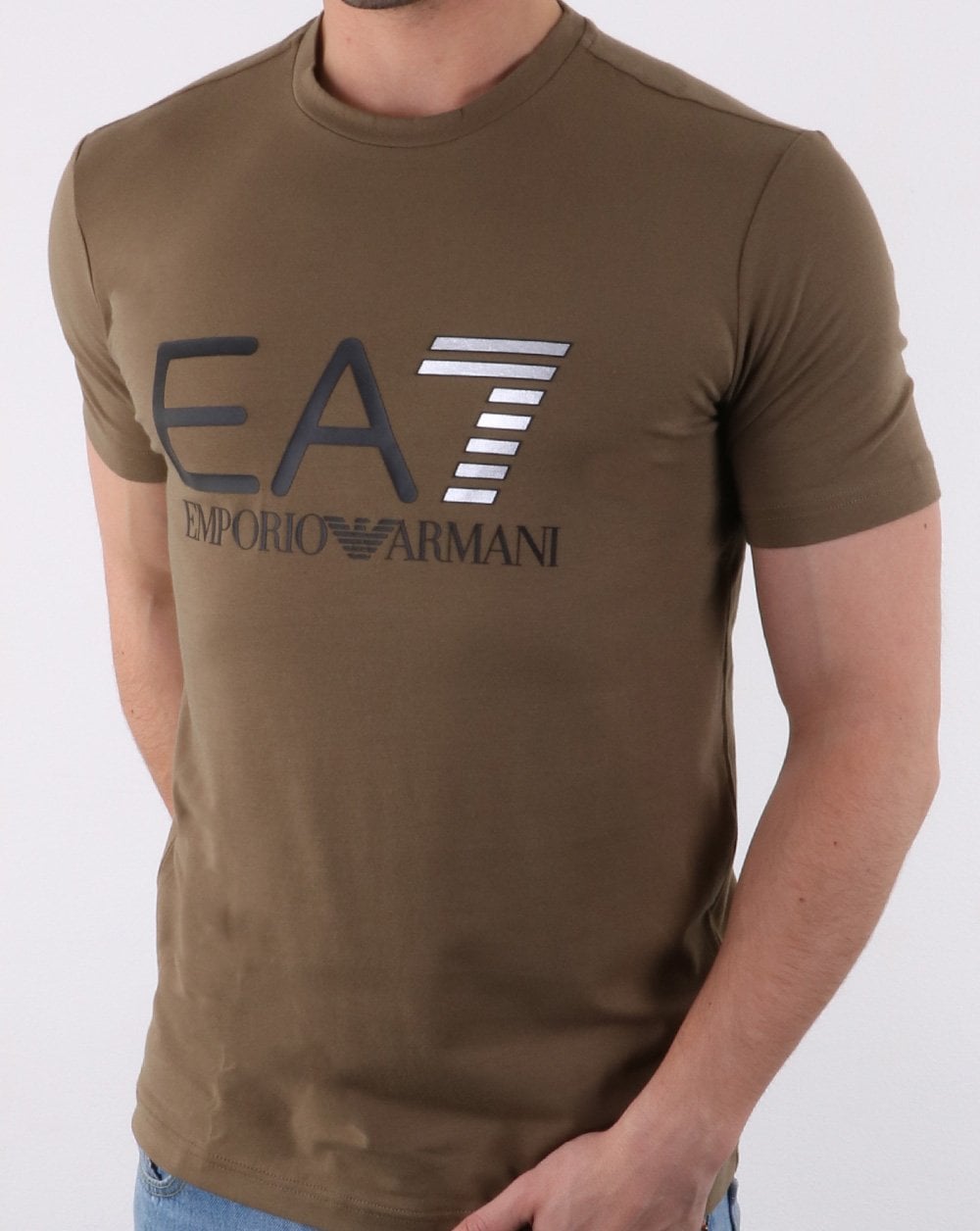 ea7 khaki t shirt