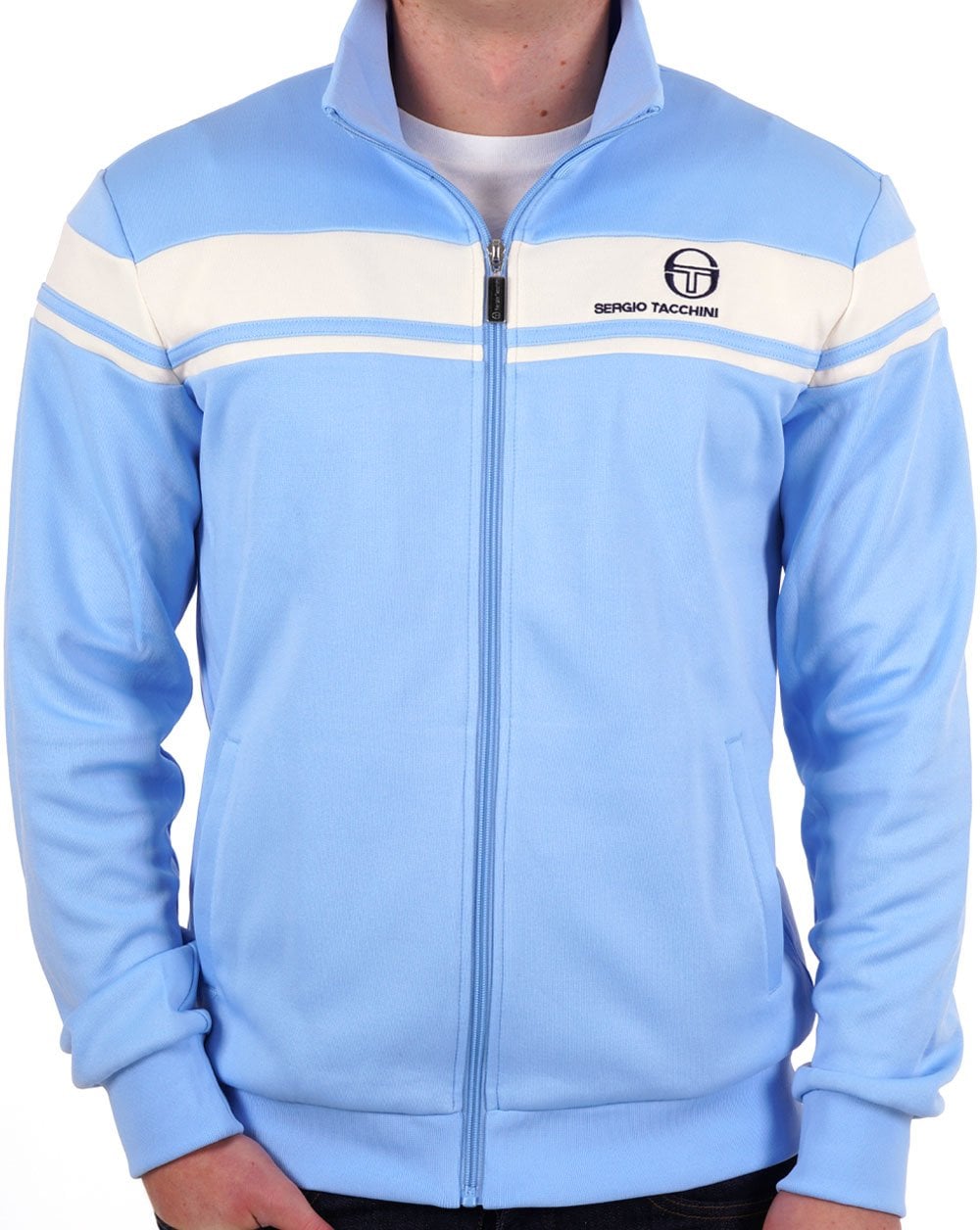 Light blue sergio tacchini track top online