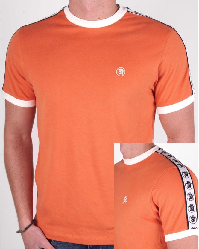 Trojan Taped Sleeve T-shirt Orange